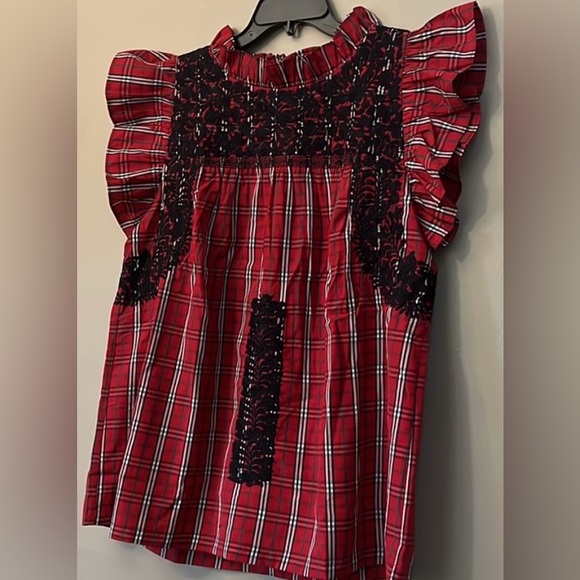 J Marie Rayna cap sleeve ruffle top *NEW Large - Picture 4 of 4